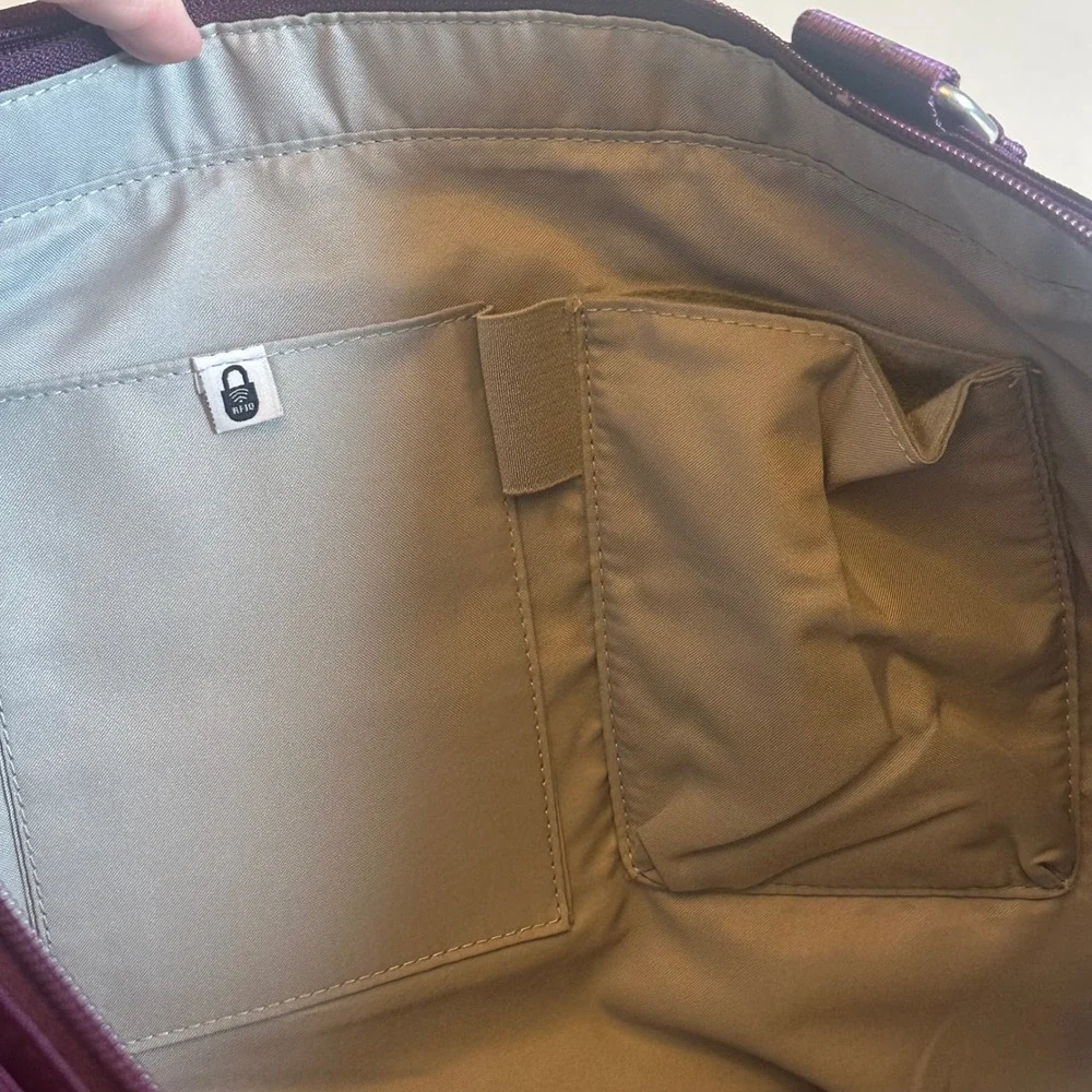 Baggallini Any Day Laptop Tote Purple RFID Water-Resistant Fits 15in MPN NWT